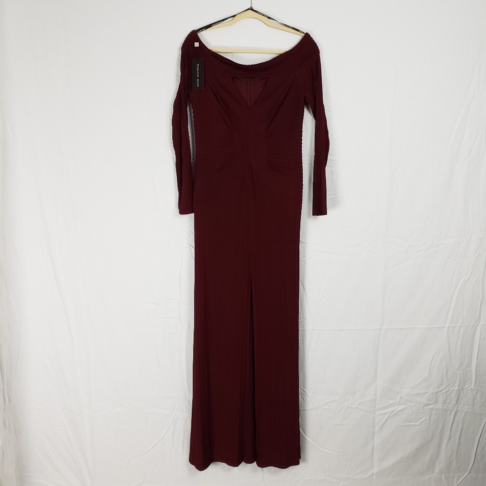 Tadashi Shoji Pintuck Maxi Dress